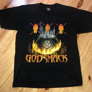 Godsmack 2001 tour shirt heavy metal concert L